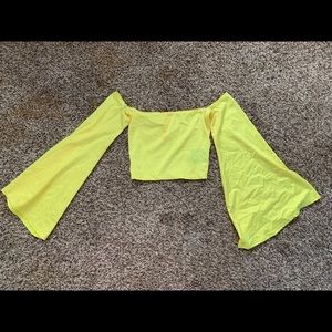 Eat Sleep Rave Yellow Swing Top